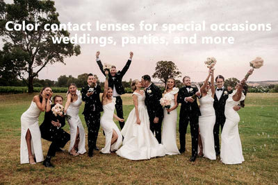 Color contact lenses for special occasions - weddings, parties, and more