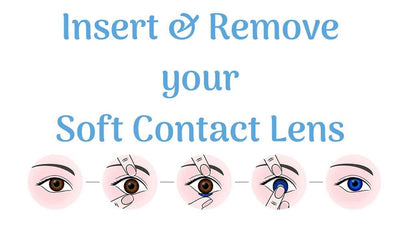 Colored Contact Lens Insertion and Removal