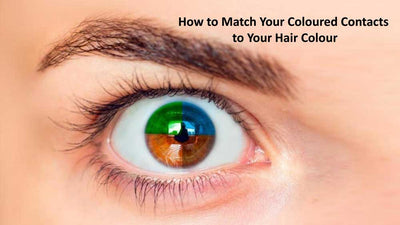 How do you pick the finest color contact lenses to complement your hair color?