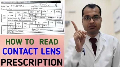 How to Read Your Contact Lens Prescription?