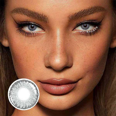 3-Tone Crystal Gray Colored Contact Lenses Yearly