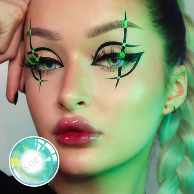 Anime Green Cosplay Contact Lenses Yearly