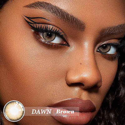 Dawn Brown Colored Contact Lenses Yearly