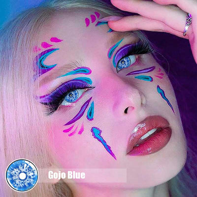 Gojo Blue Colored Contact Lenses Yearly