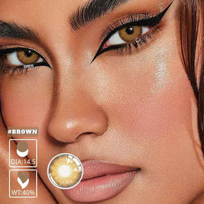 Kanami Brown Colored Contact Lenses Yearly