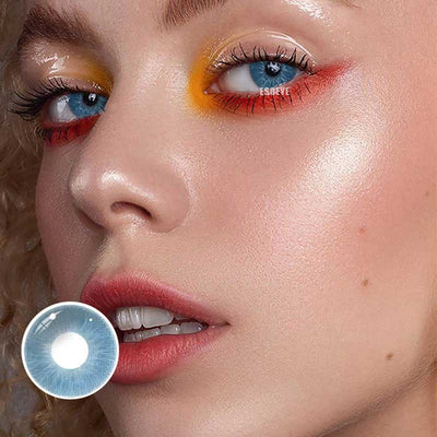 Love Story 5-HT Blue Colored Contact Lenses Yearly