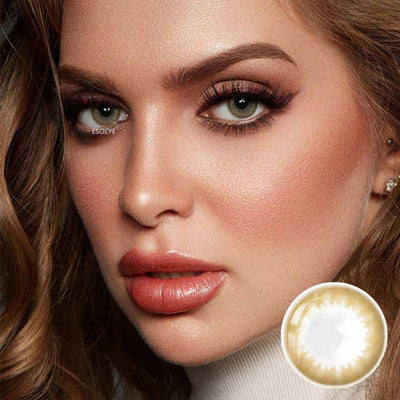 Mochi Brown Colored Contact Lenses Yearly