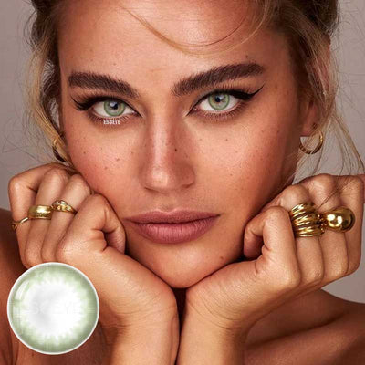 Mochi Green Colored Contact Lenses Yearly