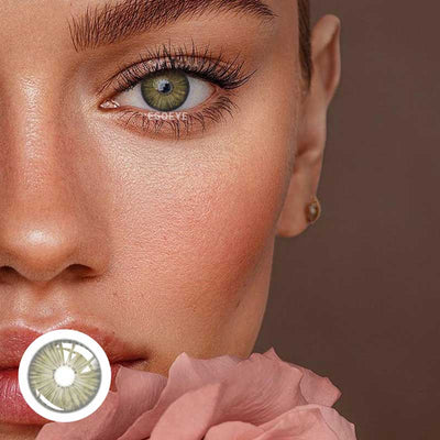 New York II Appeal Grey Brown Colored Contact Lenses Yearly