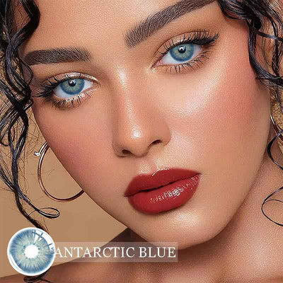 Pattaya Antarctic Blue Colored Contact Lenses Yearly
