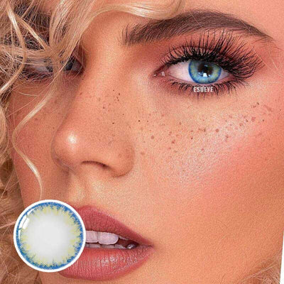 Pro Aqua Blue Colored Contact Lenses Yearly