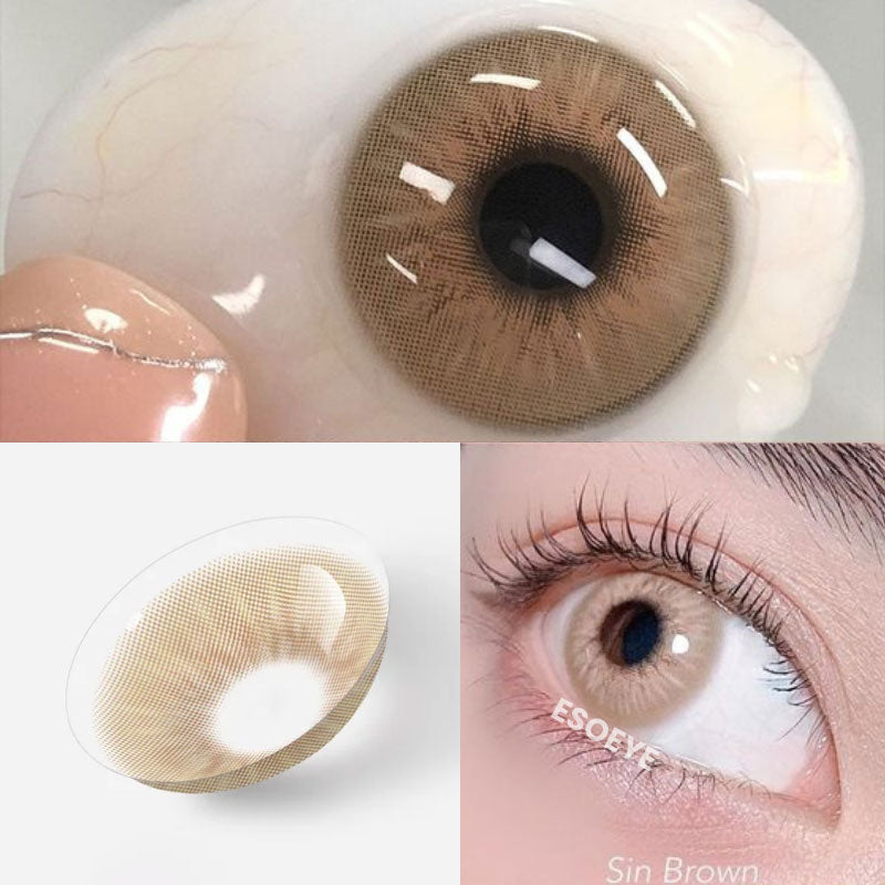 Sin Brown Colored Contact Lenses Yearly – Esoeye