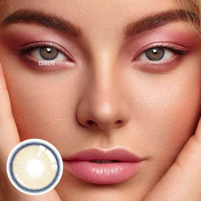 Soursweet Orange brown Colored Contact Lenses Yearly