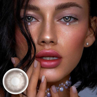 Unspoken Mirage Brown Colored Contact Lenses Yearly