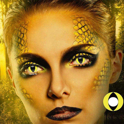 Yellow Cat Eye Halloween Contact Lenses Yearly